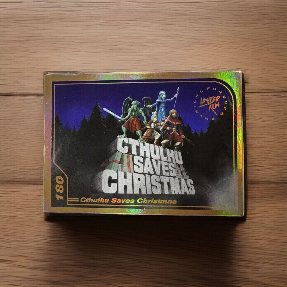 Cthulhu Saves Christmas #180 LRG Trading Card Limited Run Games Gold Rare